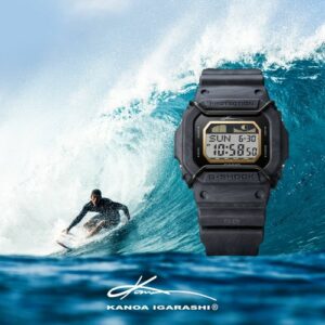 CASIO G-SHOCK GLX-5600KB-1ER DE KANOA IGARASHI SURF GRAFICO DE MAREAS LUNARES